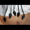 Collier pointe de flèche en obsidienne