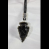 Collier pointe de flèche en obsidienne