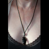 Collier pointe de flèche en obsidienne